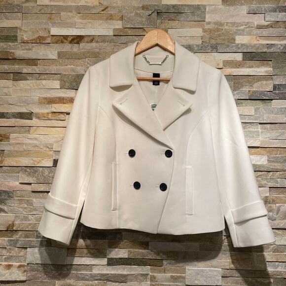 WHBM Bridal Ivory White Suit Set 8/10 NWT | Wedding Blazer + Tailored Slit Pants - Picture 3 of 10